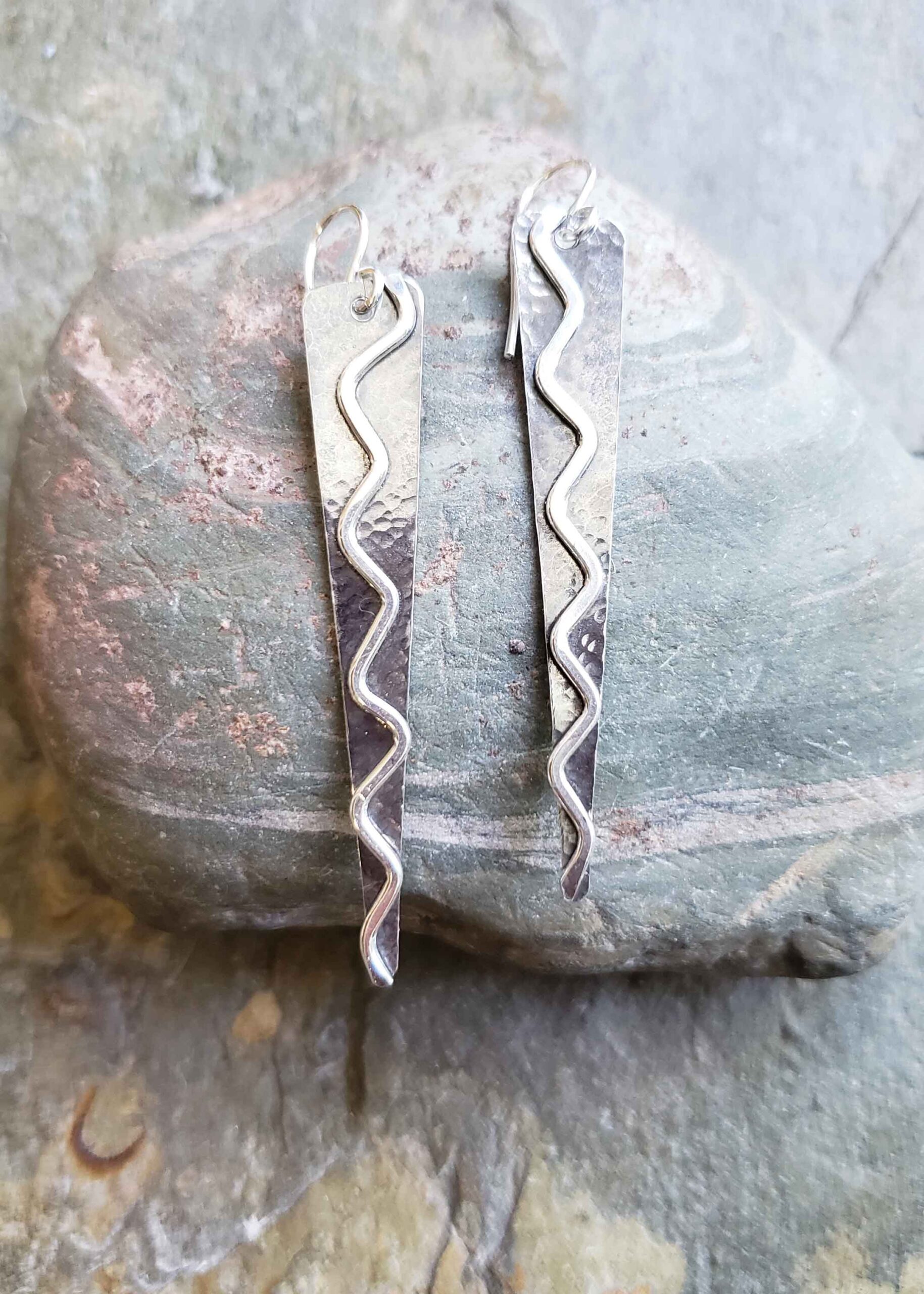 All About the Journey - silver earrings. Dona Miller Designs, LLC