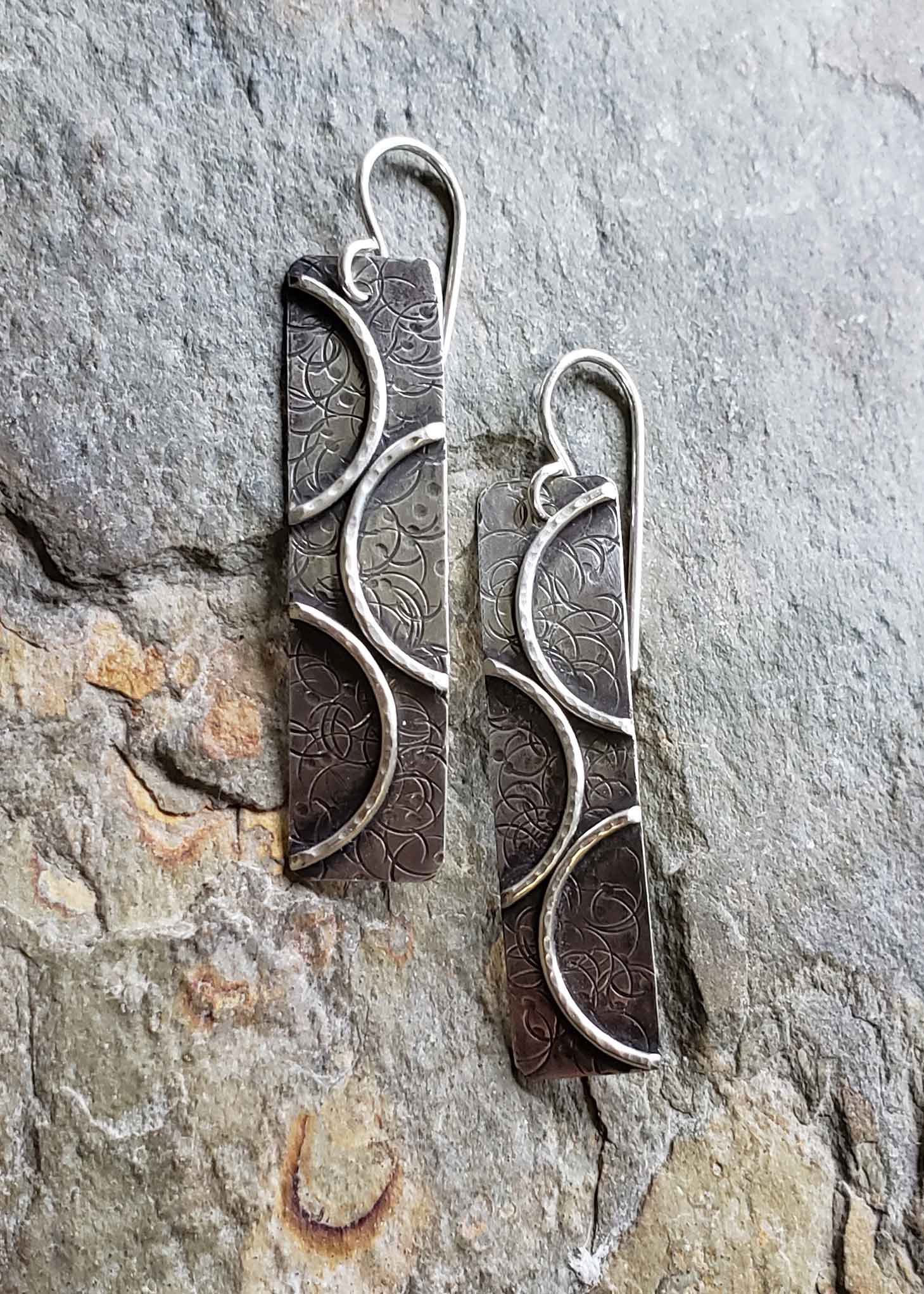 Rings of Change - sterling earrings. Dona Miller Designs, LLC
