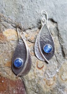Alliance - silver kyanite earrings. Dona Miller Designs, LLC
