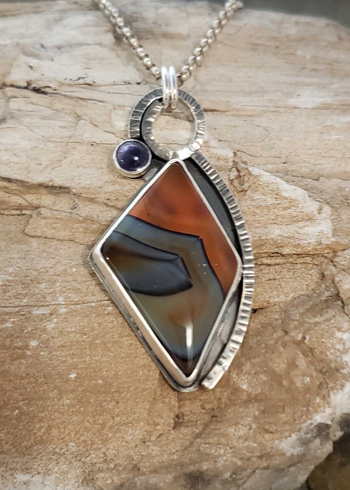 Courageous Life – Bumble Bee Chalcedony and Iolite